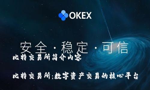 比特交易所简介内容

比特交易所：数字资产交易的核心平台